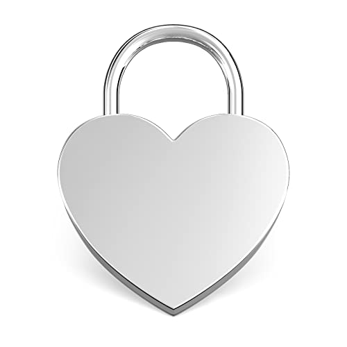 LIEBESSCHLOSS-FACTORY Herz-Schloss Silber ohne Gravur und Schlüssel, gratis Geschenkbox uvm. Jetzt graviertes Vorhängeschloss in Herzform gestalten! LIEBESSCHLOSS-FACTORY Herz-Schloss Silber ohne Gravur und Schlüssel, gratis Geschenkbox uvm. Jetzt graviertes Vorhängeschloss in Herzform gestalten! von Liebesschloss Factory