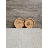 Untersetzer Aus Kork | Lieblingsgast Schön, Dass Du Da Bist Geschenk Tasse Becher Glas von LiebevolleKreation