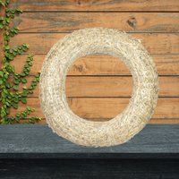 Strohkranz 30 cm Durchmesser Auch Einzeln Erhältlich, Strohrömer, Zum Basteln, Dekorieren, Für Blumengebinde, Weihnachtsgestecke von LieblingeundCo
