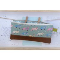 Federmäppchen Stiftemäppchen Schlamperl Wildleder von Lieblingsbeutel