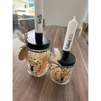 Ostergrüße Und Wünsche. Kerzenglas. Osterset. Anstatt Blumen. Glas Als Kerzenhalter. Wunschlicht. Geschenkset Ostergrüße Und Wünsche. Kerzenglas. Osterset. Anstatt Blumen. Glas Als Kerzenhalter. Wunschlicht. Geschenkset von LieblingskramDesign