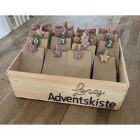 Personalisierte Adventskiste | Personalisierter Adventskalender Advent Diy Aus Holz Kiefer Personalisierte Adventskiste | Personalisierter Adventskalender Advent Diy Aus Holz Kiefer von LieblingskramDesign