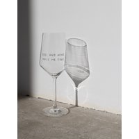 Lieblingspfote "Dogs & Wine Make Me Fine" Weinglas von Lieblingspfote