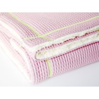 Babydecke, Kuscheldecke, Baumwolldecke, Waffelpiqué Altrosa, Ziernaht Neon - Gelb, Von Lieblingsschnitte Babydecke, Kuscheldecke, Baumwolldecke, Waffelpiqué Altrosa, Ziernaht Neon - Gelb, Von Lieblingsschnitte von Lieblingsschnitte