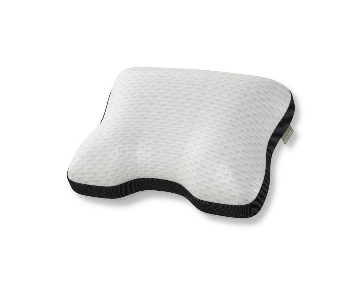 Liebscher & Bracht Kopfkissen Kissen, Füllung: Schaumstoff, Rücken, Seite, Bauch, Seitenschläfer, Rückenschläfer, Nackenschläfer, 2 Härtegrade, Ergonomisches Design, Verstellbare Höhe, Memory-Schaum von Liebscher & Bracht