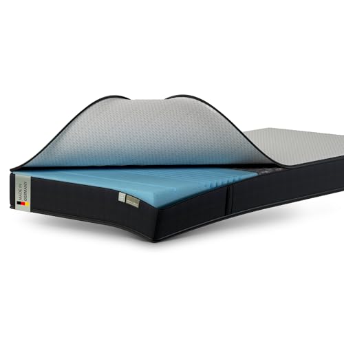 Liebscher & Bracht - Matratze 90x200 cm wendbar mit Stützregion für Wirbelsäule & Hüftgelenke - Komfortable 7-Zonen Kaltschaummatratze - Perfekte Druckentlastung & Passive Muskeldehnung im Schlaf von Liebscher & Bracht