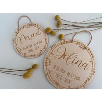 Holzschild "Geburt Floral Kranz" Holzschild "Geburt Floral Kranz" von Liebstuecke