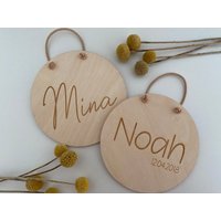 Holzschild "Name" von Liebstuecke