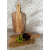 Schneidebrett/Servierbrett Mangoholz Mit Griff von Liebstuecke