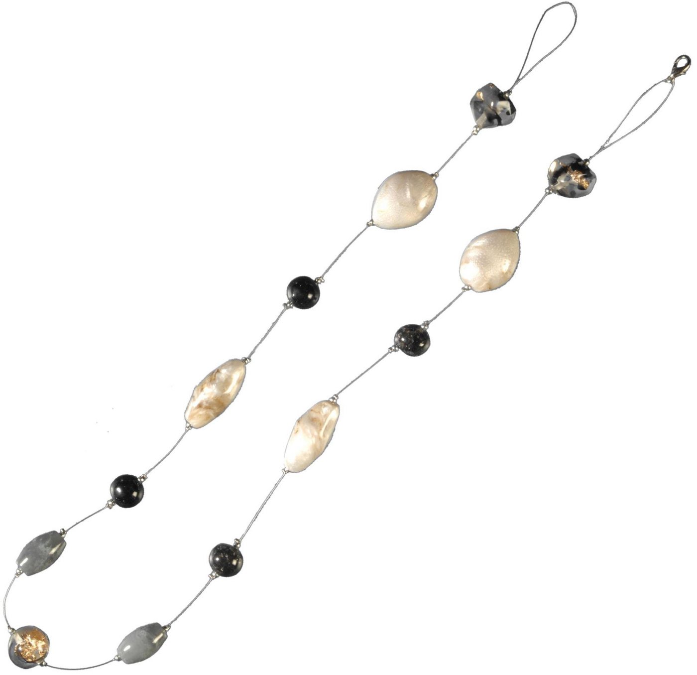 Liedeco Dekokette Granit, Gardinen, Seitenschals, (1-St), zur Dekoration von Seitenschals, Gardinen von Liedeco