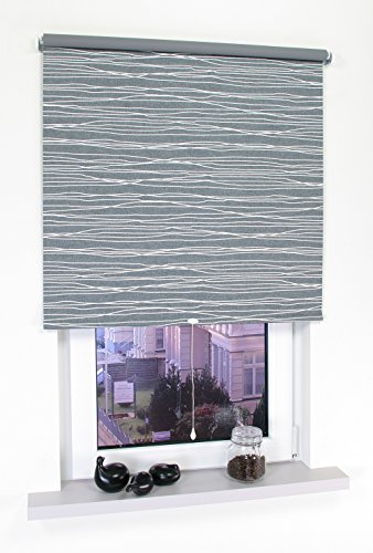 Liedeco® Rollo, Spring-, Schnapprollo / 122 x 180 cm (Breite x Höhe), Sahara/Stoff mit Dekor, Verdunkelnd, Abdunkelnd, Blickdicht/Breiten 60-200 cm/Variable Montage möglich von Liedeco