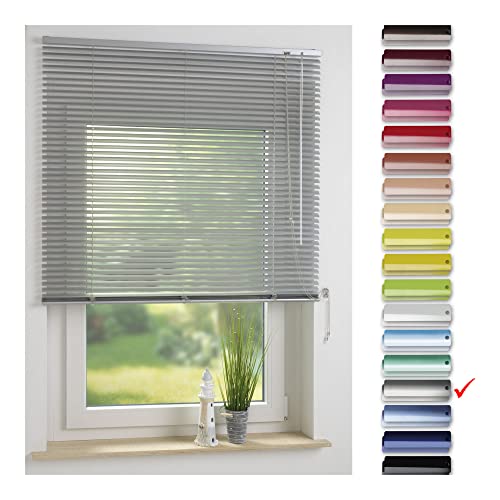 Liedeco | Aluminium-Jalousie | Silber B80cm x H160cm Liedeco | Aluminium-Jalousie | Silber B80cm x H160cm von Liedeco