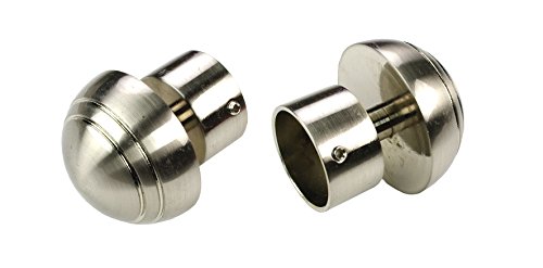 Liedeco Endstück, Endknopf Klassik Halbkugel für Gardinenstangen, Stilgarnituren 28 mm ø | Edelstahl-Optik | 1 Stück Liedeco Endstück, Endknopf Klassik Halbkugel für Gardinenstangen, Stilgarnituren 28 mm ø | Edelstahl-Optik | 1 Stück von Liedeco