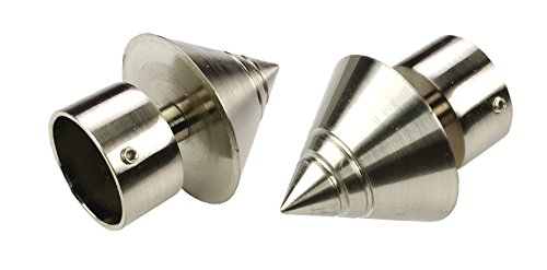 Liedeco Endstück, Endknopf Klassik Kegel für Gardinenstangen, Stilgarnituren 28 mm ø | Edelstahl-Optik | 1 Stück Liedeco Endstück, Endknopf Klassik Kegel für Gardinenstangen, Stilgarnituren 28 mm ø | Edelstahl-Optik | 1 Stück von Liedeco