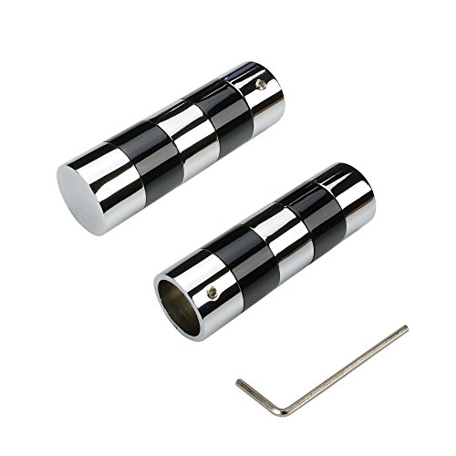 Liedeco Endstück, Endknopf Murcia | Gardinenstangen 20 mm Piano Klavierlack-Serie | 2 Stück | schwarz/Chrom-Glanz Liedeco Endstück, Endknopf Murcia | Gardinenstangen 20 mm Piano Klavierlack-Serie | 2 Stück | schwarz/Chrom-Glanz von Liedeco