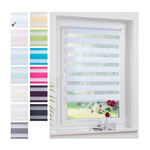 Liedeco Klemmfix Duo-Rollo Mini, weiß inkl. Klemmträger 120X160 cm Liedeco Klemmfix Duo-Rollo Mini, weiß inkl. Klemmträger 120X160 cm von Liedeco