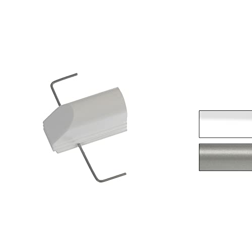 Liedeco Klemmträger für Cafehausstangen 12 mm | Klemmbügel | Montage ohne Bohren | silber-matt | 2 Stück Liedeco Klemmträger für Cafehausstangen 12 mm | Klemmbügel | Montage ohne Bohren | silber-matt | 2 Stück von Liedeco