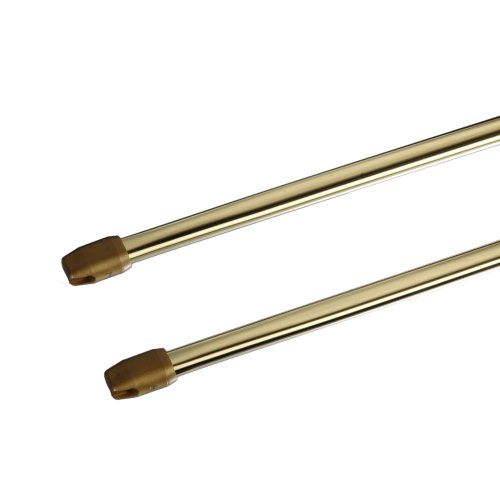 Liedeco Scheibenstange Standard, 11 mm Cafehausstange, 2 Stk vermessingt, 050-090 cm ausziehbar Liedeco Scheibenstange Standard, 11 mm Cafehausstange, 2 Stk vermessingt, 050-090 cm ausziehbar von Liedeco