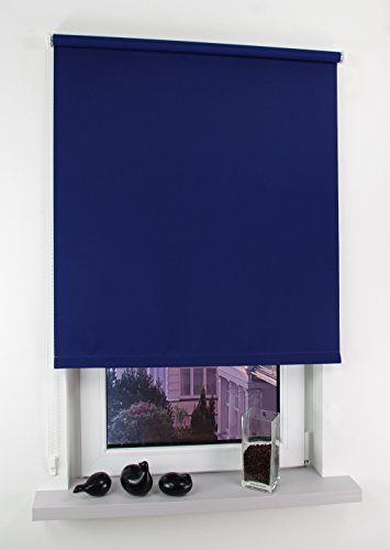 Liedeco Seitenzugrollo Easy | lichtdurchlässig | B 142 x H 180 cm | blau von Liedeco