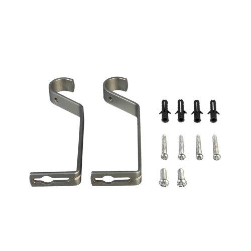 Liedeco Träger für Gardinenstangen 12 cm einläufig Landhaus, ø 16 mm, 2 Stk chrom matt Liedeco Träger für Gardinenstangen 12 cm einläufig Landhaus, ø 16 mm, 2 Stk chrom matt von Liedeco