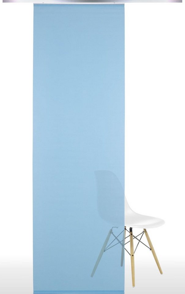 Liedeco Schiebegardine (1 St), Klettband, halbtransparent, HxB: 245x60, ohne Paneelwagen von Liedeco