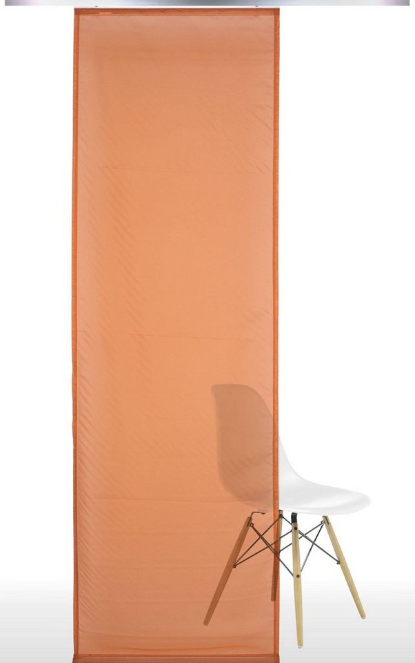 Liedeco Schiebegardine (1 St), Klettband, transparent, HxB: 245x60, ohne Paneelwagen von Liedeco