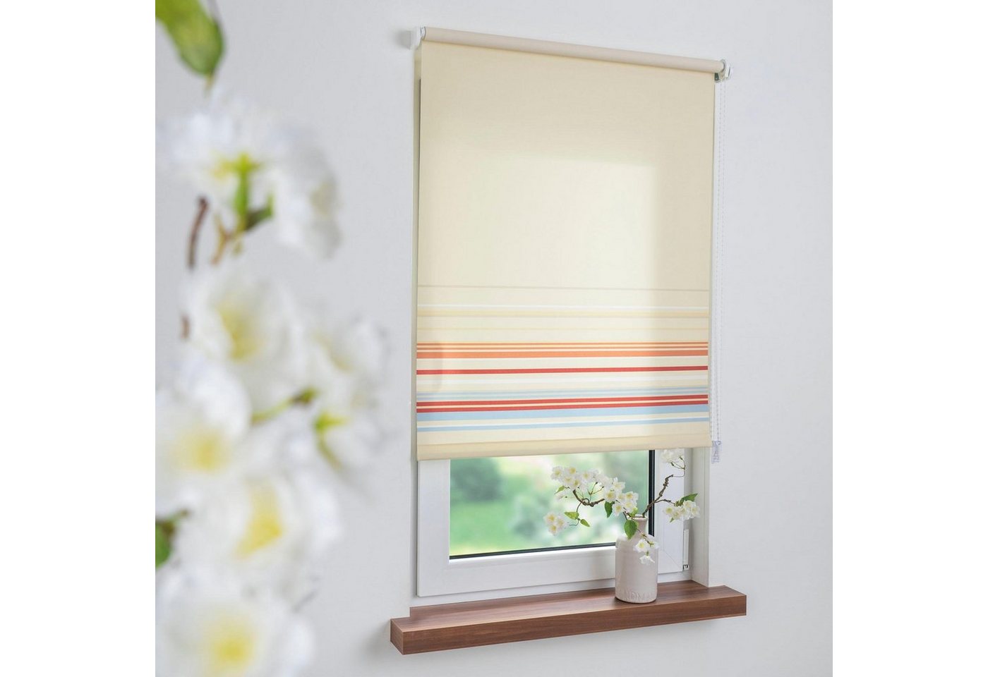 Seitenzugrollo Dekor Bordüre, Liedeco, Lichtschutz, freihängend, verschraubt, Seitenzugrollo Dekor Bordüre Seitenzugrollo Dekor Bordüre, Liedeco, Lichtschutz, freihängend, verschraubt, Seitenzugrollo Dekor Bordüre von Liedeco