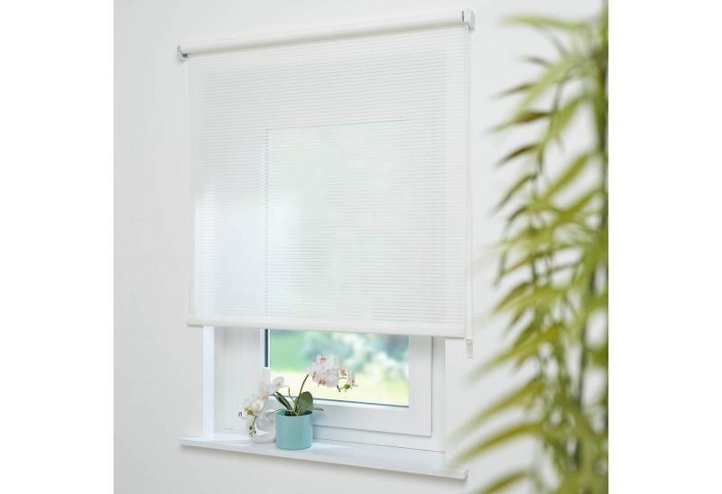 Seitenzugrollo Dekor Streifen, Liedeco, Lichtschutz, mit Bohren, verschraubt von Liedeco