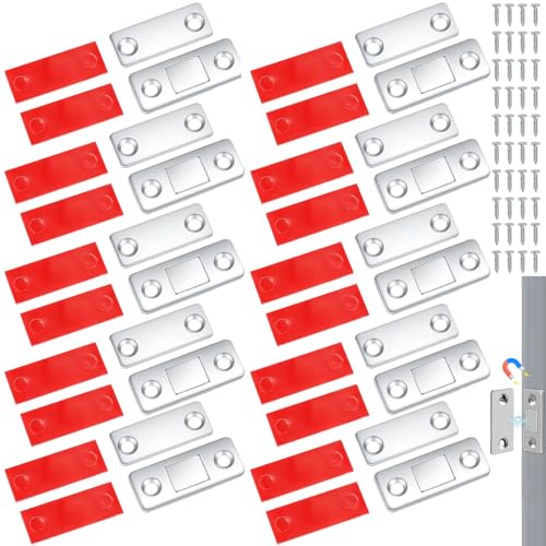 10 Stück Magnet Schranktür,Magnetschnäpper,Schrank Magnet,Magnete für Schranktüren,für Möbel Stark Tür Magnet Magnetverschluss Schrank Schrankmagnete Türmagnet Selbstklebend Schubladen Türschließer von Liekadijiae