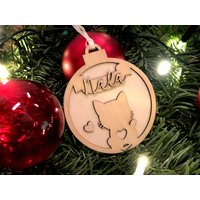 Ornament Katze Personalisiert Holz | Weihnachtsschmuck Christbaumschmuck Baumschmuck Tannenbaum Christbaumkugel Weihnachtskugel Weihnachten Ornament Katze Personalisiert Holz | Weihnachtsschmuck Christbaumschmuck Baumschmuck Tannenbaum Christbaumkugel Weihnachtskugel Weihnachten von LielaPetshop