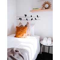 Vögel Auf Draht Wandaufkleber, Kinderzimmer Tier Wandtattoo, Mädchen Schlafzimmer Dekor, Boho Natur Mädchenzimmer Wanddekoration von Liemanco