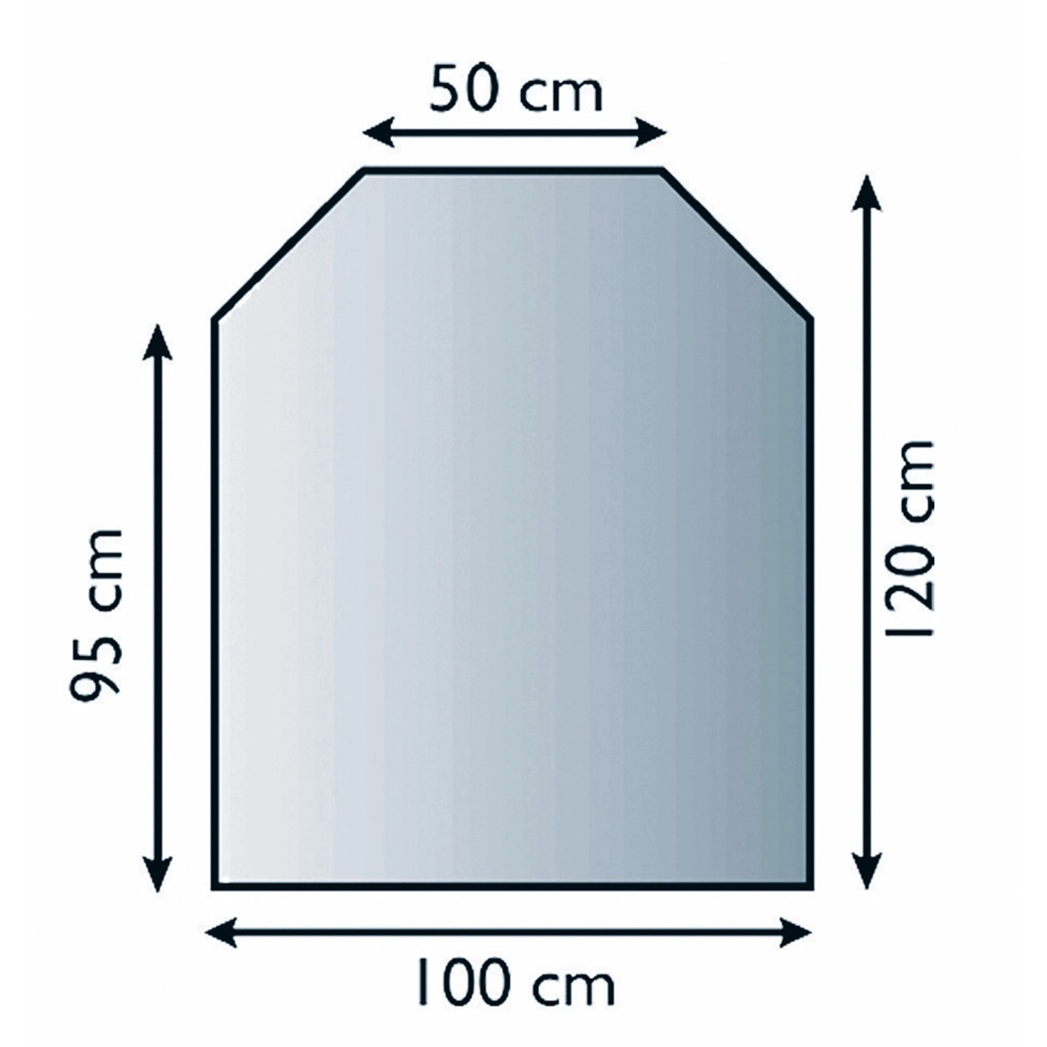 Lienbacher Funkenschutzplatte Glasbodenplatte 6-Eck 6mm Stärke von Lienbacher