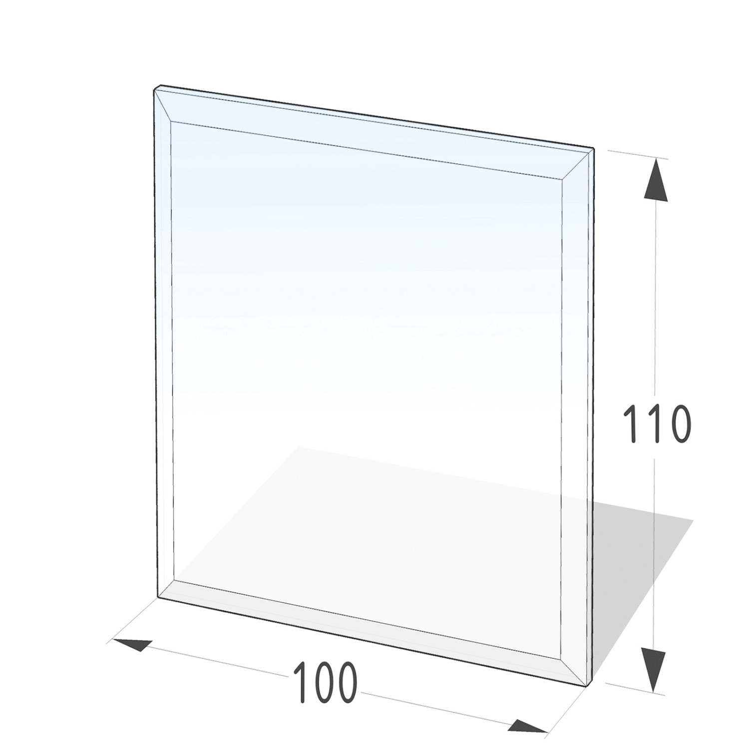 Lienbacher Funkenschutzplatte Glasbodenplatte Rechteck 6mm Stärke von Lienbacher