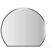 Lienbacher Metallbodenplatte,Stärke 1,5 mm, 120x105 cm, anthrazit, halbrund von Lienbacher