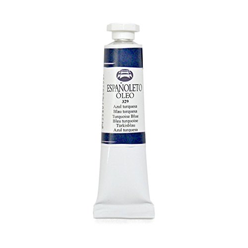 Lienzos Levante 0110103329 - Feine Españoleto-Ölfarbe, 20 ml Tube, 329, Farbe Türkisblau von Lienzos Levante