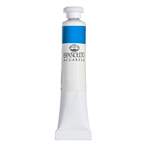 Lienzos Levante 0120101130 - Feines Españoleto-Aquarellfarbe 130, 8 ml Tube, Coelinblau von Lienzos Levante