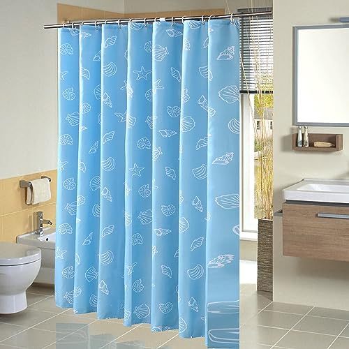 Lieson Duschvorhang Antischimmel 180x200CM Blau, Polyester Duschvorhang Für Badewanne mit ÖSEN Seestern und Muscheln Badewanne Duschvorhang mit Haken Lieson Duschvorhang Antischimmel 180x200CM Blau, Polyester Duschvorhang Für Badewanne mit ÖSEN Seestern und Muscheln Badewanne Duschvorhang mit Haken von Lieson