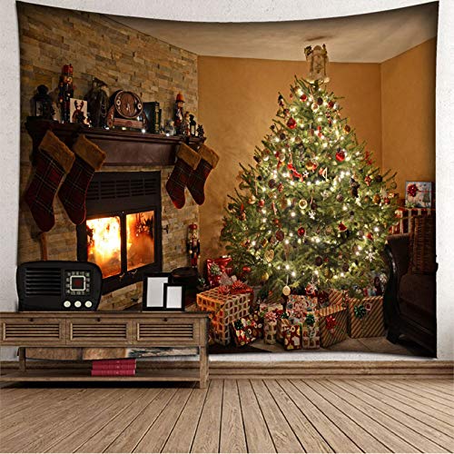 Lieson Wandteppich Für Weihnachten, Wandteppich Schlafzimmer Weihnachtsbaum Geschenke Kamin Bunt Wall Tapestry 210x140CM Lieson Wandteppich Für Weihnachten, Wandteppich Schlafzimmer Weihnachtsbaum Geschenke Kamin Bunt Wall Tapestry 210x140CM von Lieson