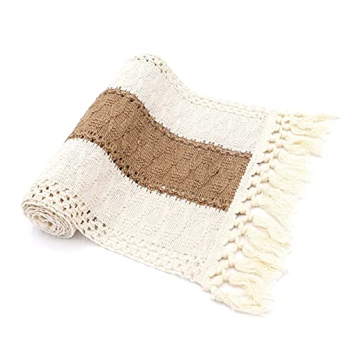 Tischläufer Boho Deko, Tischläufer Baumwolle Leinen Mit Quasten Beige Braun Hochzeit Tischdeko Tischband für Geburtstage Kommunion Esszimmer Party Urlaub Dekoration Abwaschbar, 30x120CM Tischläufer Boho Deko, Tischläufer Baumwolle Leinen Mit Quasten Beige Braun Hochzeit Tischdeko Tischband für Geburtstage Kommunion Esszimmer Party Urlaub Dekoration Abwaschbar, 30x120CM von Lieson