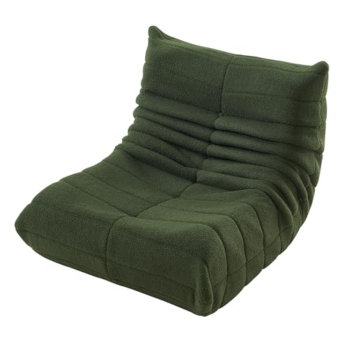Lietre Bodensofa Sitzsack Sofa, Sitzsack Sessel Bequem Beanbag Bodenstuhl mit Rückenlehne, Lesesessel Bean Bag Bodensessel für Schlafzimmer Wohnzimmer (Grün) von Lietre