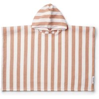 Kinderponcho Paco white/tuscany rose stripes 1-2 Jahre von Liewood