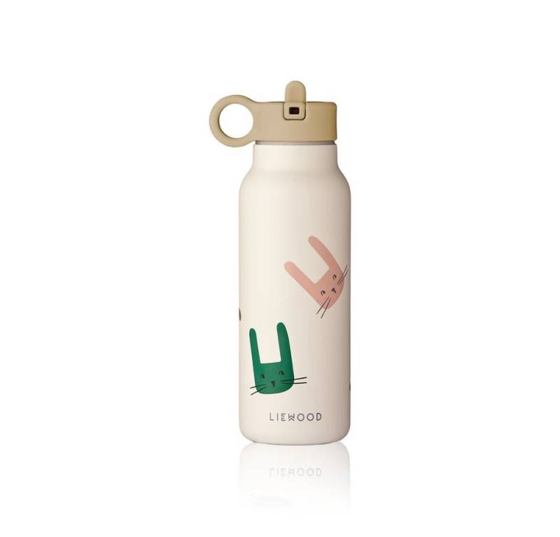Liewood Isolierflasche Liewood Kinder Wasserflasche, Trinkflasche Falk 350 ml - Recycelter, Edelstahl, Isoliert, Auslaufsicher, Farbe: Häschen / Sandfarben von Liewood