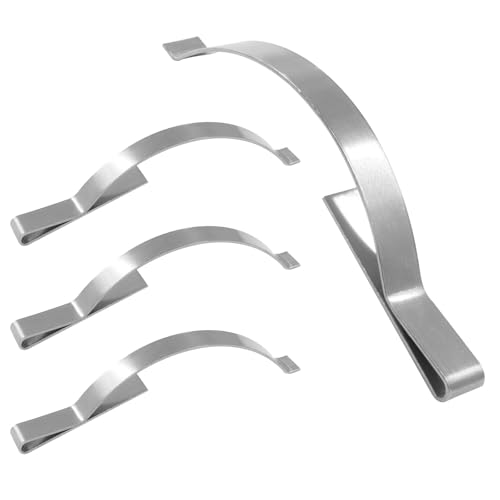 LifCratms 50 Stück flache Fenster-Spannfedern, Edelstahl-Fenster-Clips, befestigen Sie den Bildschirm sicher im Aluminiumk (0,5 cm breit x 5,3 cm lang) von LifCratms