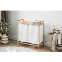 Bambusgestell mit 2 Wäschekörben Bambusgestell mit 2 Wäschekörben von Lifa Bathing