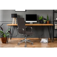 Lifa Living - Bürostuhl Oxford - Sitz aus echtem Büffelleder von Lifa Living