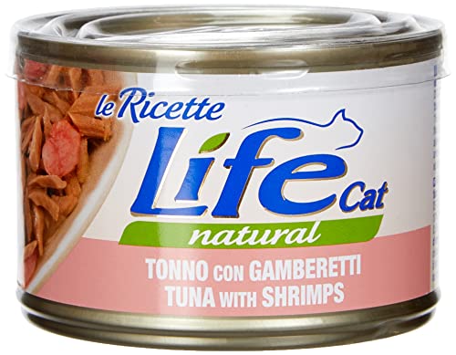Life Cat 102351 Rezeptdose mit Thunfisch und Garnelen, 150 Gramm von Life Cat