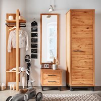 Flurgarderobe aus Kernbuche Massivholz Industry und Loft Stil (vierteilig) von Life Meubles