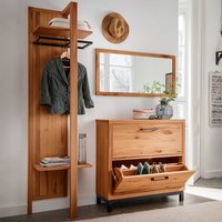 Komplett Garderobe aus Kernbuche Massivholz Industry und Loft Stil (dreiteilig) von Life Meubles