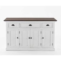 Sideboard 145 cm breit im Landhausstil Drehtüren und Schubladen von Life Meubles