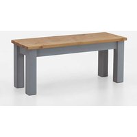 Sitzbank Holz massiv in Kiefer Grau und Laugenfarben 90 oder 110 cm von Life Meubles